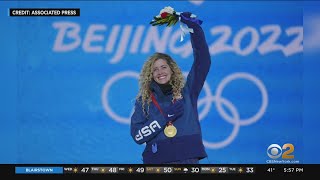 Connecticut Native Lindsey Jacobellis Takes Home Gold At Winter Olympics [upl. by Tecla]