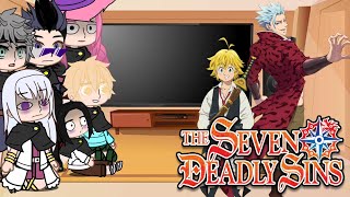 black Clover react to seven deadly sins3Gacha LifeMeliodasBan [upl. by Neddie]