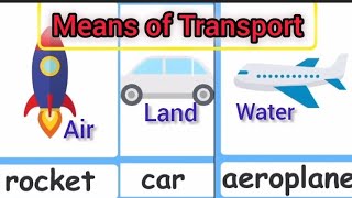 Learn tranport nameMeans of transport learnbasicgrammar englishvocabulary learnbasicEnglish [upl. by Aicilaf]