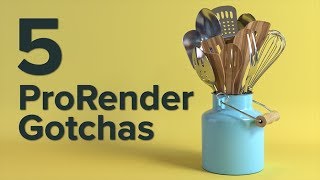 New in Cinema 4D R19 5 Gotchas to Avoid in Cinema 4D R19 ProRender [upl. by Yssenhguahs]