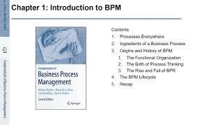 FBPM11 Fundamentals of Business Process Management BPM  Introduction to BPM [upl. by Ledba]