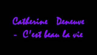 Catherine Deneuve  Cest beau la vie Potiche BO [upl. by Ahsirpac]