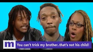 You cant trick my brotherThats not his child  The Maury Show [upl. by Nyliac531]