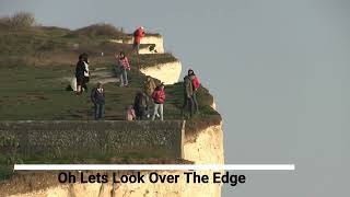 Birling Gap Idiots On Cliff Edge [upl. by Ahsienaj]