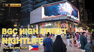 BGC High Street 2025 The Ultimate Nightlife Experience  Hidden Gems [upl. by Aiblis]