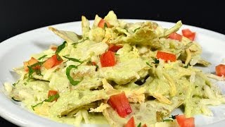 Chilaquiles en Salsa Cremosa de Chile Poblano [upl. by Airal451]