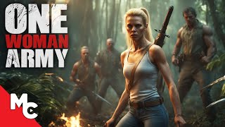 One Woman Army  Full Movie  Action Revenge Survival [upl. by Tamqrah725]