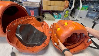 8 ft Giant Sized LED Jack O Lantern Stack Assembly amp Review [upl. by Fisoi]