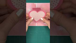 Pop Up Heart Card 2 💖 popupcard valentinesdaycards [upl. by Enelehs480]