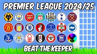 Beat The Keeper  Premier League 202425  Algodoo Marble Race [upl. by Grayson40]