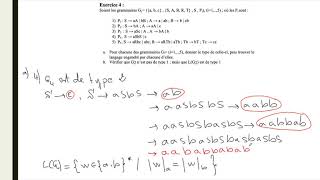 14 Théorie des Langages  Grammaire et Classification de Chomsky TD1 Exo 4 [upl. by Giorgi]