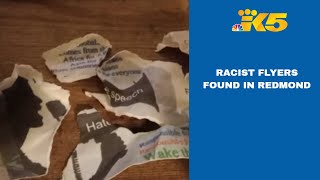 Racist flyers found in Redmond [upl. by Nahsed]