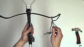 Stringing a 50 or 80 lb pistol style crossbow made easy [upl. by Betta]