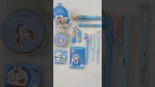 Cute blue stationery collection fancy pen dairy sharpener eraser stationery schoolsupplies [upl. by Tiduj]