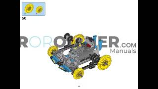 BUILDING INSTRUCTIONS FOR LEGO TECHNIC REMOTE CONTROLLED STUNT RACER 42095 [upl. by Eeclehc]