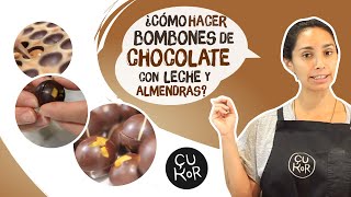 ¿Cómo hacer bombones de chocolate con leche y almendras [upl. by Manuela]