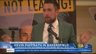 California gubernatorial candidate Kevin Paffrath speaks at Bakersfield campaign event [upl. by Aniehs]