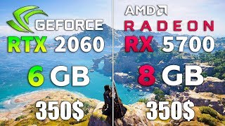 RTX 2060 vs RX 5700 Test in 10 Games [upl. by Joanna]