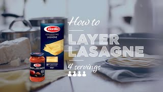 How to layer lasagne  Bolognese [upl. by Nanon295]