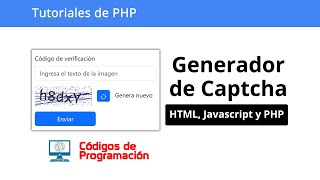 Generador de Captcha en PHP  Paso a paso [upl. by Aihsenod825]