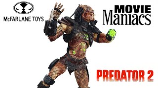 McFarlane Toys Movie Maniacs Series 6 Predator 2 Predator Throwback Thursday Review [upl. by Leugimesoj]