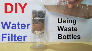 how to make water purifierfilter working model for science project using waste bottles howtofunda [upl. by Fiedler]