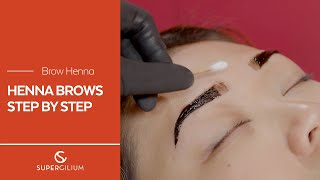 HENNA EYEBROWS STEP BY STEP TUTORIAL [upl. by Lenrad]