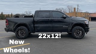 My New 22x12 TIS Wheels for my 2020 Ram 1500 [upl. by Retsila]