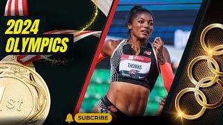 Gabby Thomas at the 2024 Paris Olympics You dont want to Miss [upl. by Draneb]