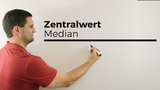 Zentralwert Median Wert in der Mitte Statistik Daten  Mathe by Daniel Jung [upl. by Nealey]