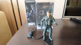 Фигурка Terminator 2 Judgment DayT800 Cyberdyne Showdown Neca Терминатор 2 Судный ДеньТ800 [upl. by Annoit]