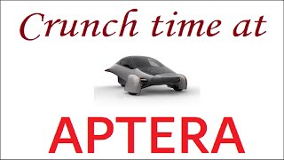 Crunch Time at Aptera [upl. by Vashtee]