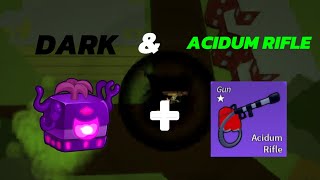 Bounty hunting with Dark amp Acidum rifle blox fruits [upl. by Aleacim]