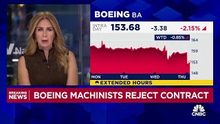 Boeing machinists reject new labor contract extending strike [upl. by Goodwin]