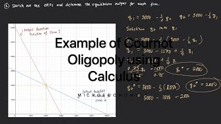 Example of Cournot Oligopoly using Calculus [upl. by Fonzie]