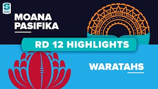 Super Rugby Pacific  MoanaPasifika v Waratahs  Round 12 Highlights [upl. by Dewayne]