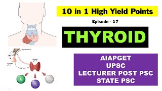 10 in 1 High Yield Points  UPSC  AIAPGET  Practice of Medicine  THYROID  Episode  17 [upl. by Crofton]