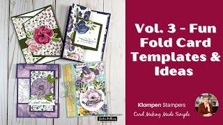 Fun Fold Card Ideas amp Templates To Love  Vol 3 Fun Fold Card Templates [upl. by Anwahsak]