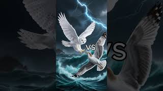 Snow owl vs Vultures vs eagle falcon crow owl seagull Duck toucan bird Macaw pigeon [upl. by Ahsenek]