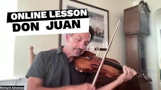 Don Juan Violin Orchestral Excerpt  Online Lesson excerpt [upl. by Deni]