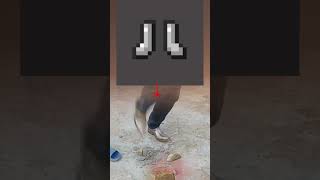 Iron boots 😅 minecraft minecraftclips memes minecraftmeme ماينكرافت [upl. by Alsworth]