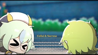 Collei meets Sucrose  Genshin impact animation [upl. by Ailaroc]