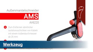 AV6220 – AMS –Außenmantelschneider von Intercable [upl. by Denni688]