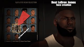 NBA 2K22 current gen  BEST LEBRON JAMES FACE CREATION [upl. by Sollows]