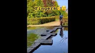 Will he cross 🫣😱 cycling funnyvideo funny sports fun epic fails outdoors friends prank [upl. by Salas]