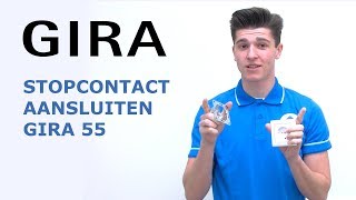 Stopcontact aansluiten van Gira  Hoe doe ik dat  2022 [upl. by Inattirb191]