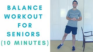 10Minute Balance Workout For Seniors  More Life Health [upl. by Satsoc936]