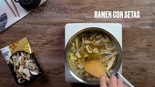 Cómo hacer ramen con setas  Bolettus [upl. by Nedak]