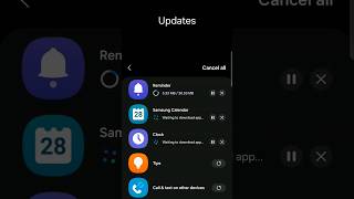 Samsung Updating Clock Calender and Reminder apps via Galaxy Store samsungupdates [upl. by Eislehc475]