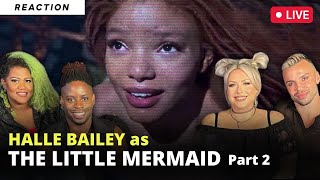 RiVerse Reacts LIVE  Halle Bailey in The Little Mermaid 2023 Trailer Part 2  Reaction [upl. by Ainegue]